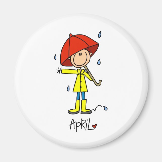 Aimant Mois d'avril (Devant)