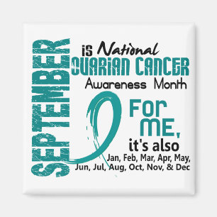 Aimant Mois de conscience de Cancer ovarien tous les mois