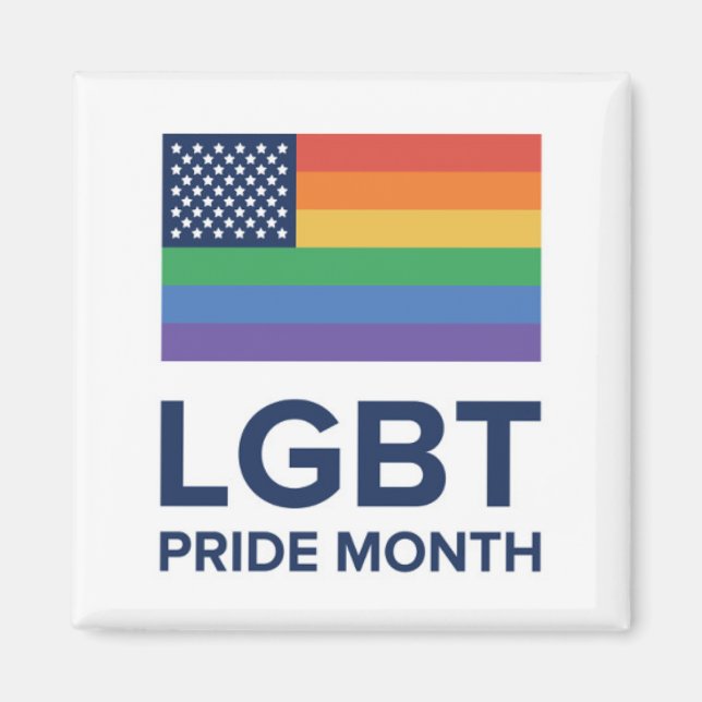 Aimant Mois de la fierté LGBT | États-Unis (Devant)