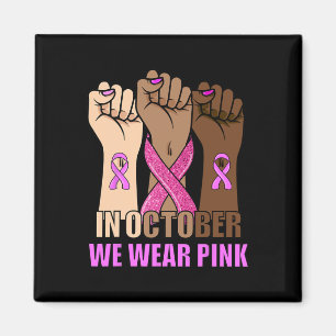 Aimant Mois de la sensibilisation au cancer Femmes Rose P