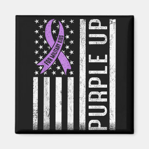 Aimant Mois de l'enfant militaire Purple Up Military Kids