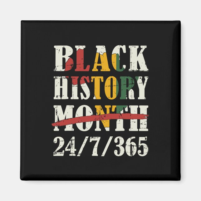 Aimant Mois De L'Histoire Des Noirs 247365 Avec Drapeau C (Devant)