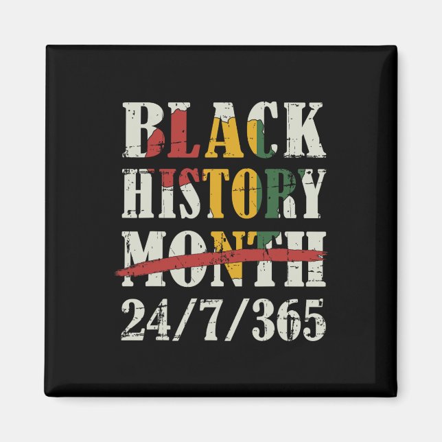 Aimant Mois De L'Histoire Des Noirs 247365 Avec Drapeau C (Devant)