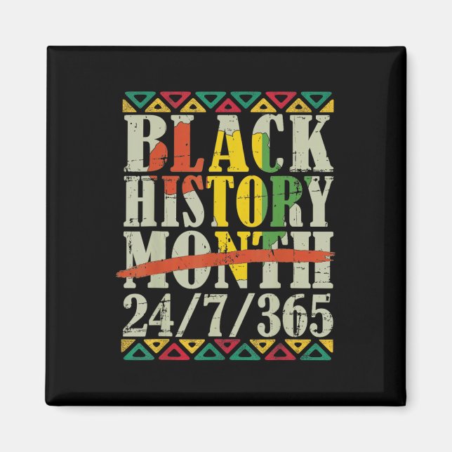 Aimant Mois de l'histoire des Noirs 247365 Avec drapeau d (Devant)