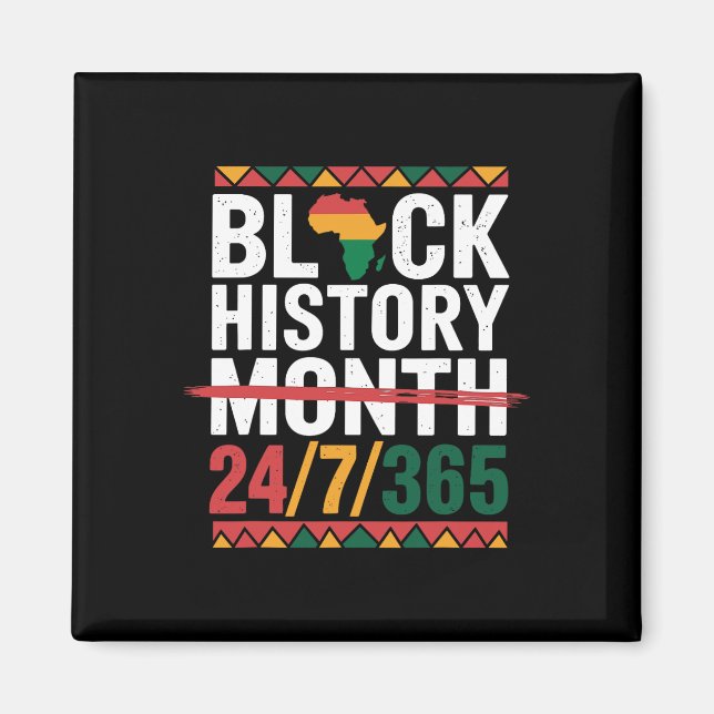 Aimant Mois de l'histoire des Noirs 247365 Fierté de la m (Devant)