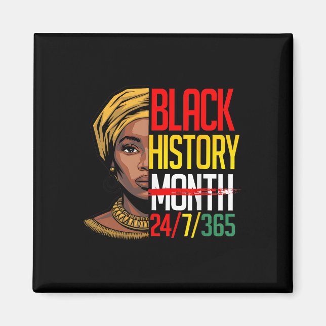 Aimant Mois de l'histoire des Noirs 247365 Fierté de la m (Devant)