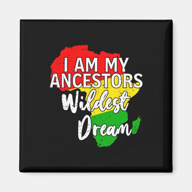 Aimant Mois de l'histoire des Noirs African American Blm  (Devant)