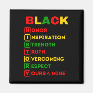 Aimant Mois de l'histoire des Noirs African American Prid