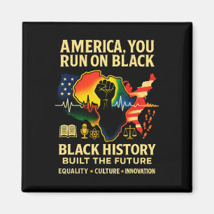 Aimant Mois de l'histoire des Noirs Américains d'héritage
