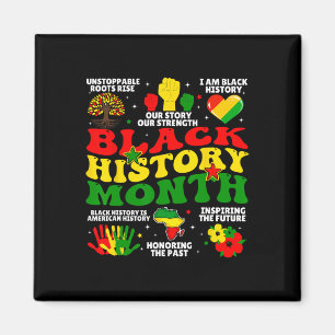 Aimant Mois de l'histoire des Noirs Américains d'origine 