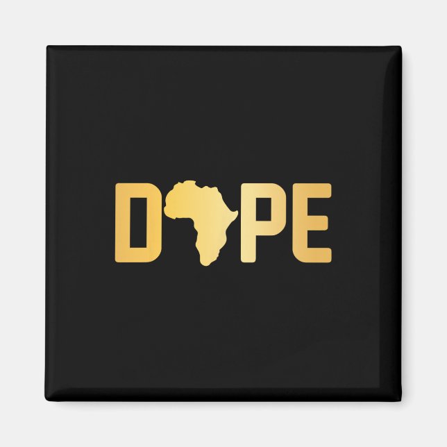 Aimant Mois de l'histoire des Noirs Drogue Mélanine Poppi (Devant)