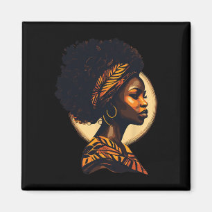 Aimant Mois de l'histoire des Noirs - Femme africaine