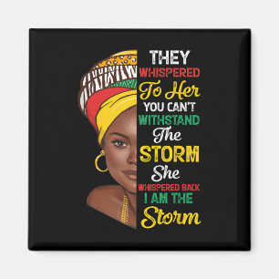 Aimant Mois de l'histoire des Noirs Femme africaine Afro 