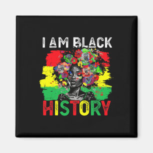 Aimant Mois de l'histoire des Noirs Femme africaine Je su