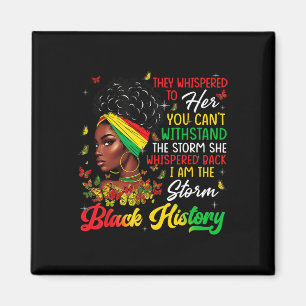 Aimant Mois de l'histoire des Noirs Fille africaine Femme