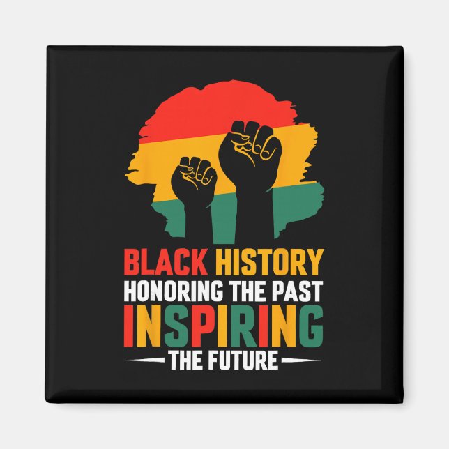 Aimant Mois de l'histoire des Noirs honorer le passé insp (Devant)