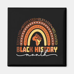 Aimant Mois de l'histoire des Noirs Mélanine Éduqué Motiv