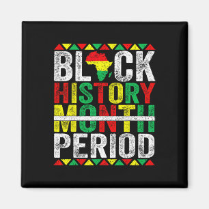 Aimant Mois de l'histoire des Noirs Période Afro-Américai