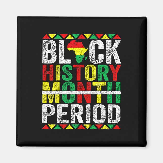 Aimant Mois de l'histoire des Noirs Période Afro-Américai (Devant)