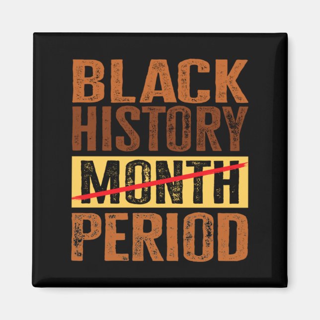 Aimant Mois de l'histoire des Noirs Période Mélanine Afro (Devant)