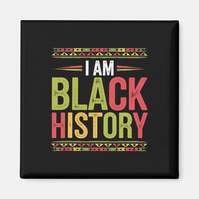 Aimant Mois de l'histoire des Noirs Racines africaines Af (Devant)
