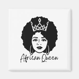 Aimant Mois de l'histoire des Noirs Reine africaine Reine