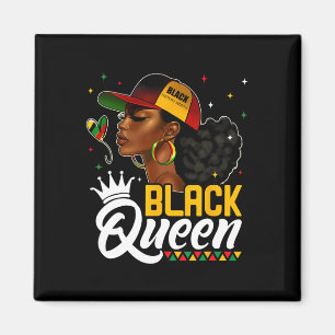 Aimant Mois de l'histoire des Noirs Reine Noire au Chapea