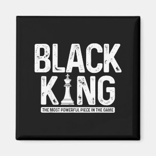 Aimant Mois de l'histoire des Noirs roi noir d'échecs hom