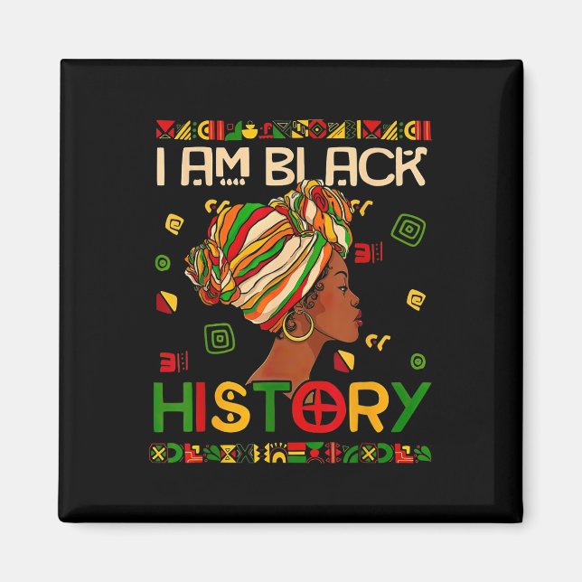 Aimant Mois de l'histoire des Noirs Suis Histoire des Noi (Devant)