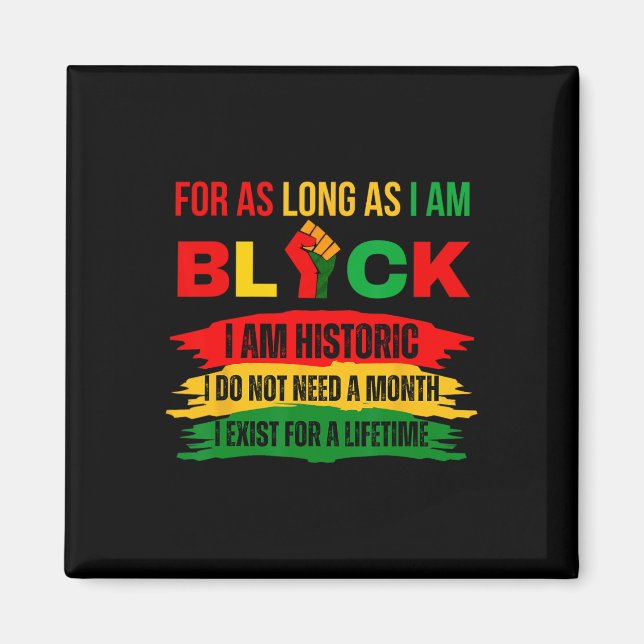 Aimant Mois de l'histoire des Noirs tant que je suis fier (Devant)