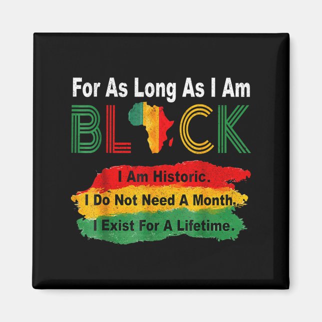Aimant Mois de l'histoire des Noirs tant que je suis fier (Devant)