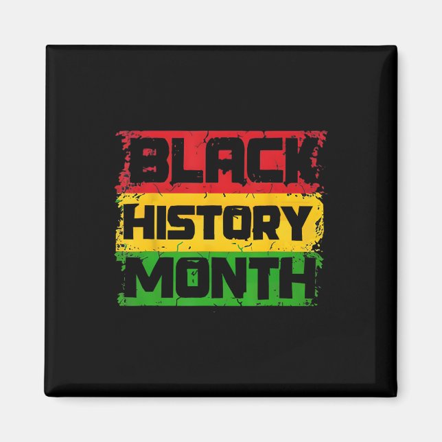 Aimant Mois de l'histoire noire Fière Je suis Mois de l'h (Devant)