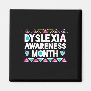 Aimant Mois de sensibilisation à la dyslexie Produit Dysl