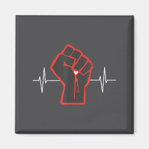 Aimant Mois de sensibilisation à la maladie cardiaque Go