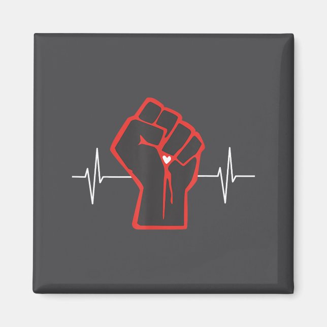Aimant Mois de sensibilisation à la maladie cardiaque Go  (Devant)