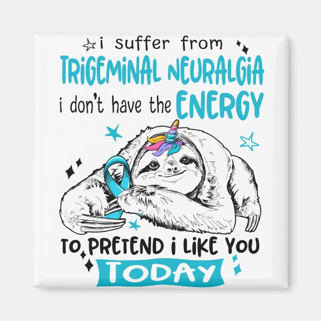 Aimant Mois de sensibilisation à la neuralgie Trigeminal  (Devant)