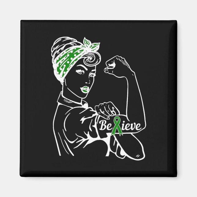 Aimant Mois de sensibilisation à la santé mentale Femme R (Devant)