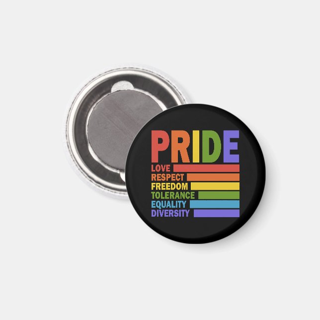 Aimant Mois des fiertés LGBT (Recto/Verso)