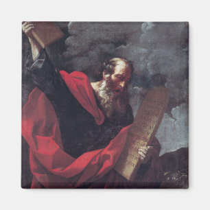 Aimant Moïse avec les comprimés de la loi