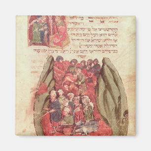 Aimant Moïse mène les enfants de l'Israël à travers