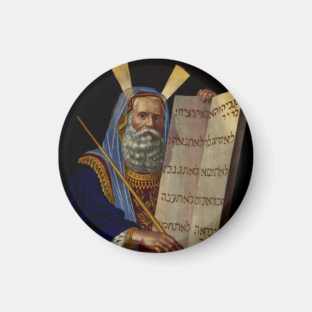 Aimant Moïse prophète avec les Tables de la Loi  (Devant)