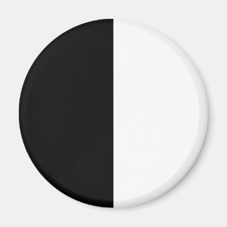 Aimant moitié blanc noir moitié noir moitié noir blanc