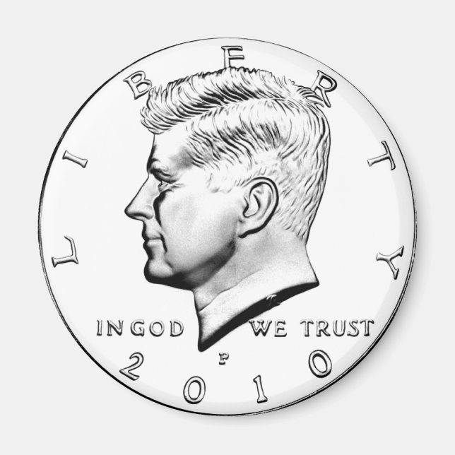 AIMANT MOITIÉ DE DOLLAR KENNETÉ (Devant)