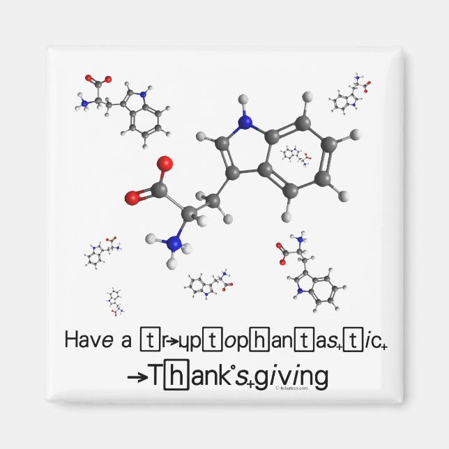 Aimant Molécule de tryptophane (Devant)
