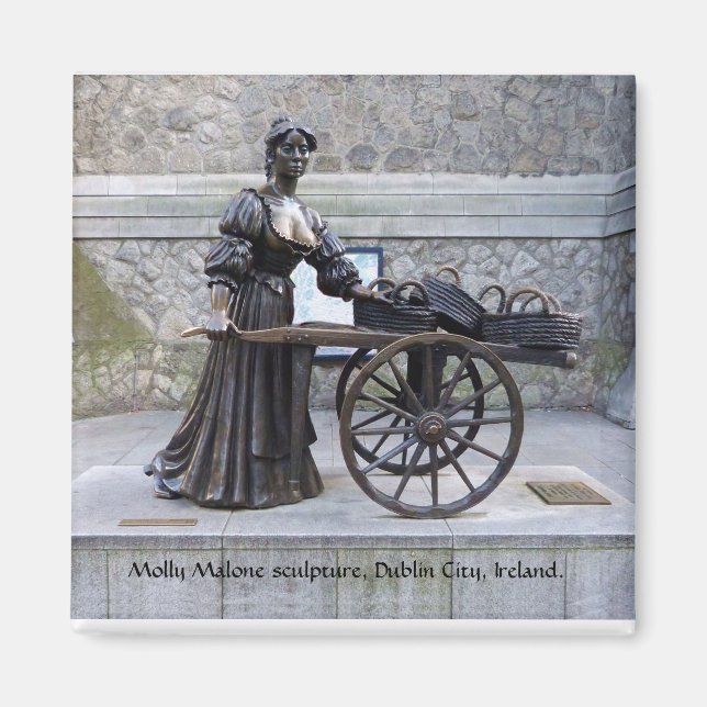 Aimant Molly Malone sculpture, Dublin, Irlande (Devant)