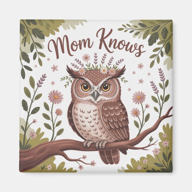 Aimant Mom Knows (Devant)