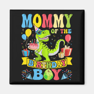 Aimant Momie De L'Anniversaire Garçon Dinosaur T-rex Anni