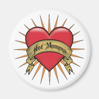 Aimant Momma chaude du coeur de tatouage