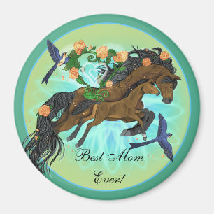 Aimant Momma Cheval et poulain