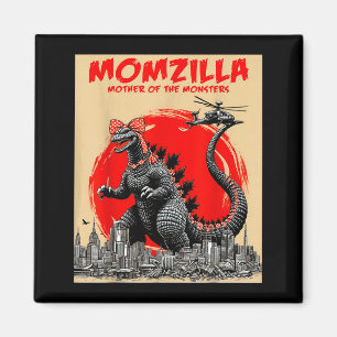 Aimant Momzilla mère de monstres rétro vintage maman